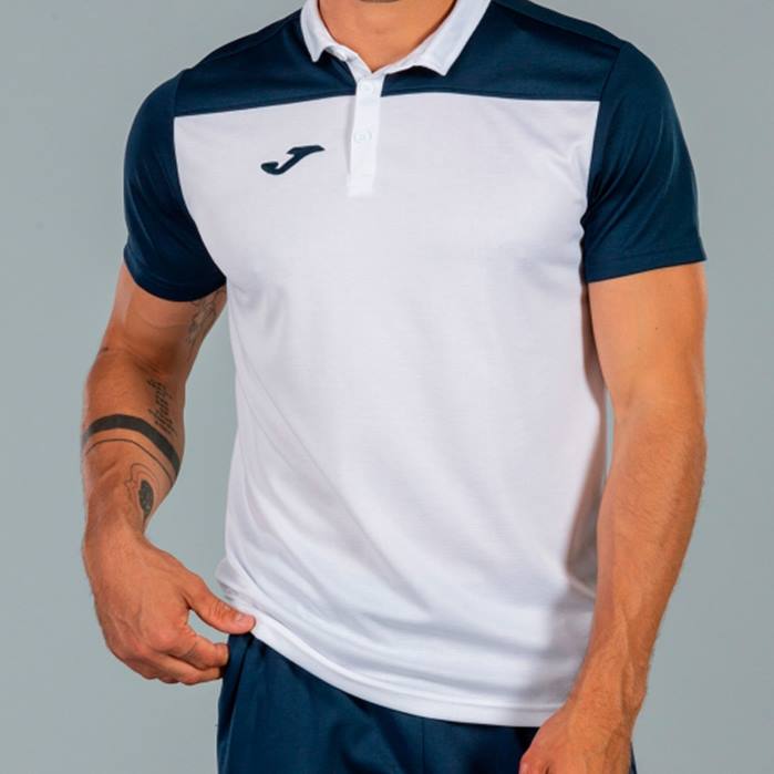 hr Joma polo majica kratkih rukava hobi ii bijela tamnoplava 6FVN2988 muškarci