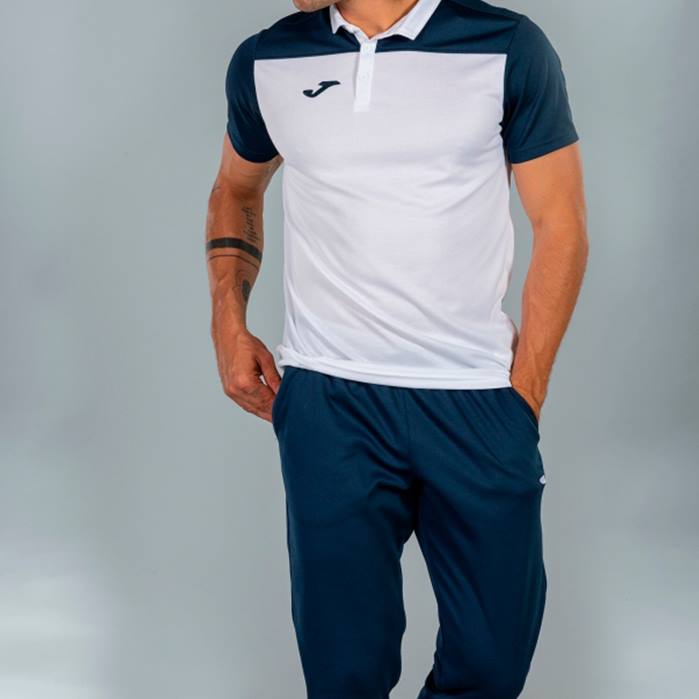 hr Joma polo majica kratkih rukava hobi ii bijela tamnoplava 6FVN2988 muškarci