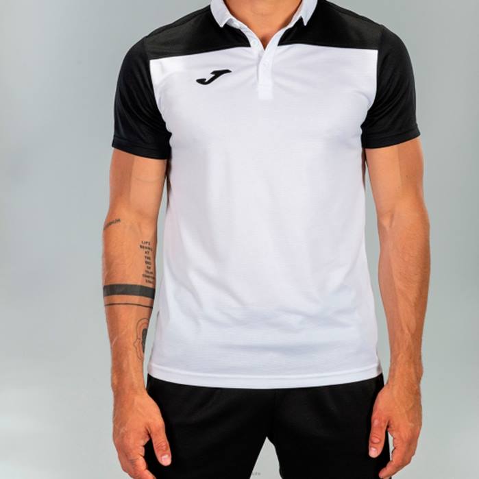 hr Joma polo majica kratkih rukava hobi ii bijelo crno 6FVN4390 muškarci