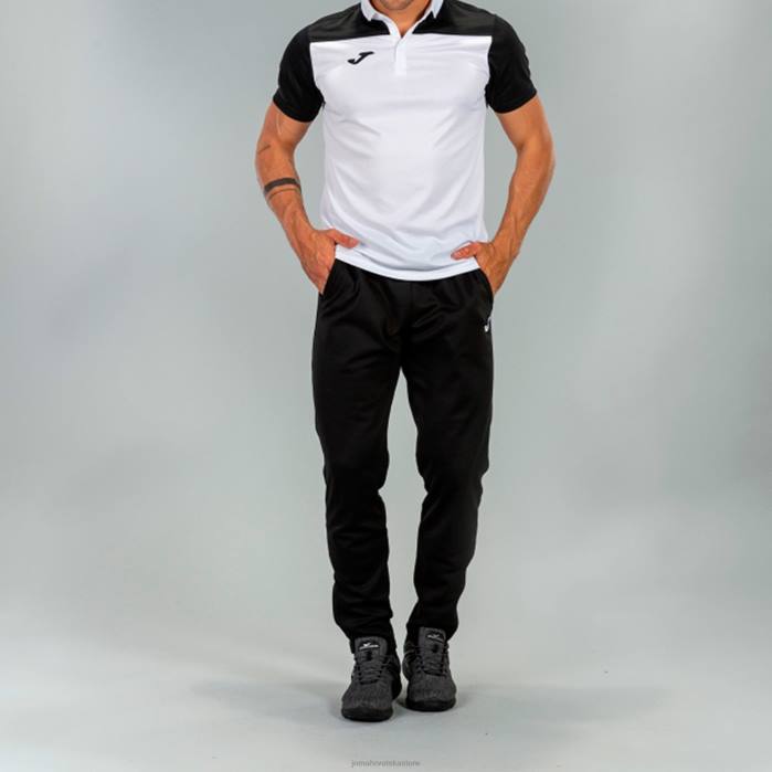 hr Joma polo majica kratkih rukava hobi ii bijelo crno 6FVN4390 muškarci