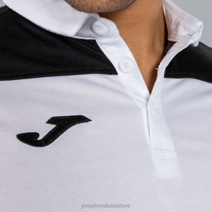 hr Joma polo majica kratkih rukava hobi ii bijelo crno 6FVN4390 muškarci