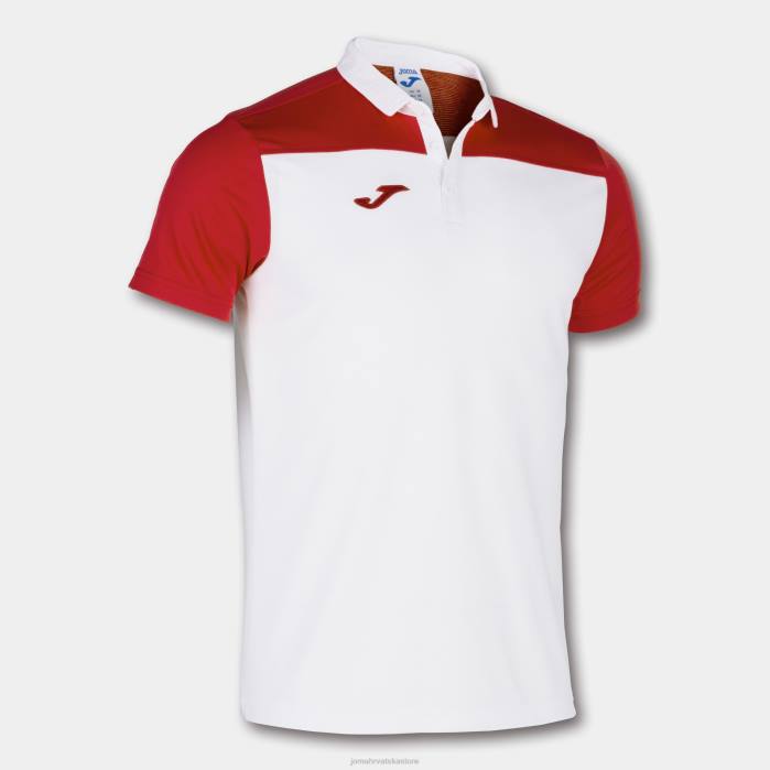 hr Joma polo majica kratkih rukava hobi ii bijelo crveno 6FVN3480 muškarci