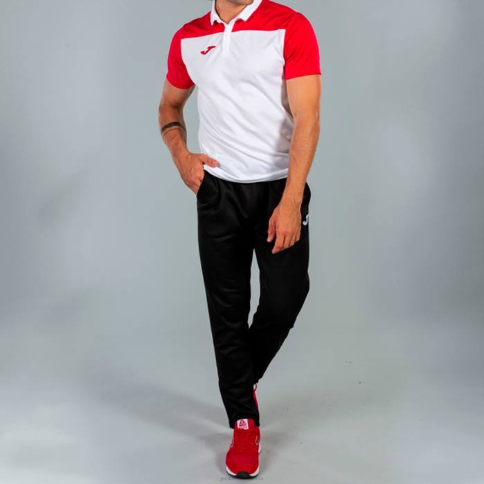 hr Joma polo majica kratkih rukava hobi ii bijelo crveno 6FVN3480 muškarci