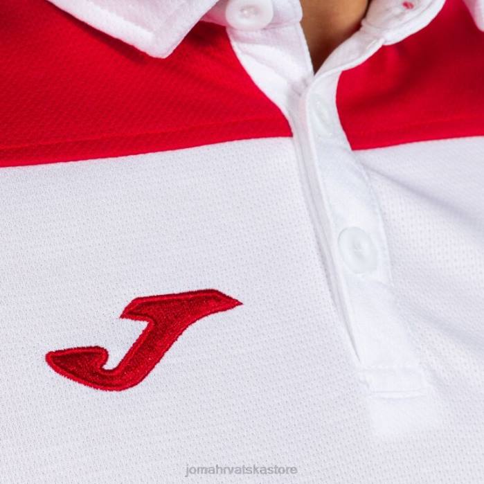 hr Joma polo majica kratkih rukava hobi ii bijelo crveno 6FVN3480 muškarci