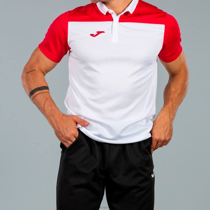 hr Joma polo majica kratkih rukava hobi ii bijelo crveno 6FVN3480 muškarci