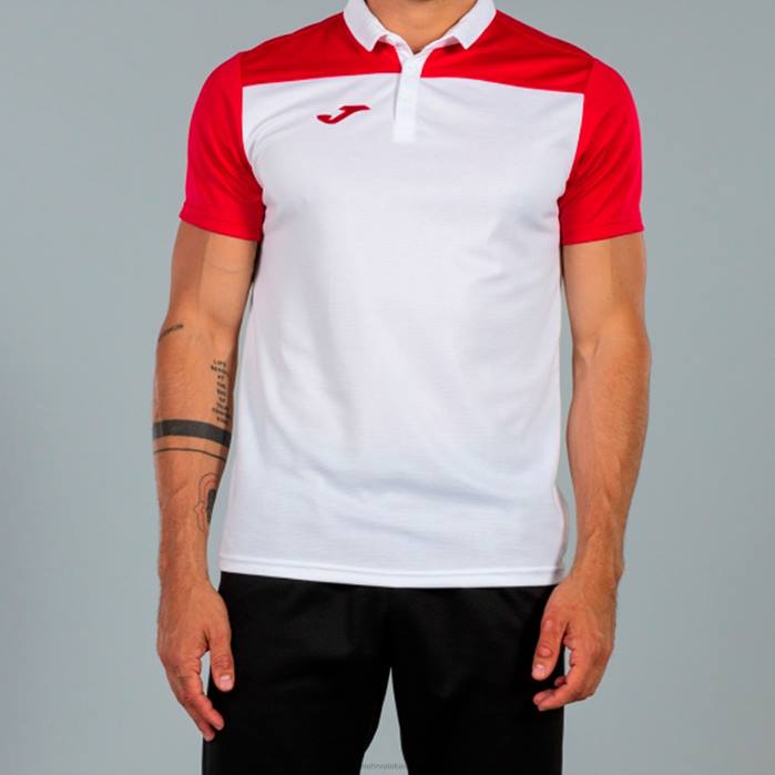 hr Joma polo majica kratkih rukava hobi ii bijelo crveno 6FVN3480 muškarci