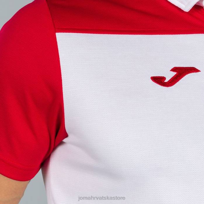hr Joma polo majica kratkih rukava hobi ii bijelo crveno 6FVN3480 muškarci