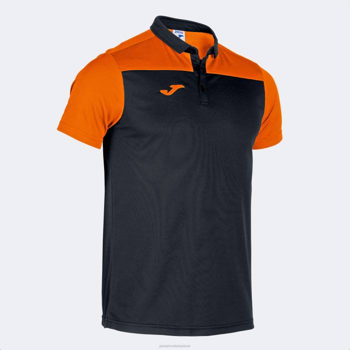 hr Joma polo majica kratkih rukava hobi ii crna narančasta 6FVN1286 muškarci
