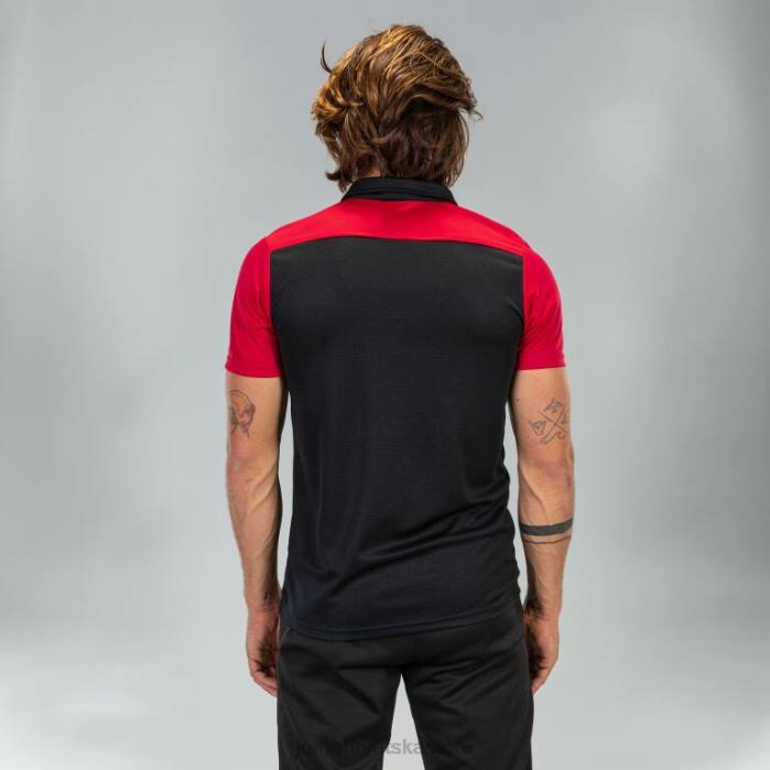 hr Joma polo majica kratkih rukava hobi ii crno crvena 6FVN3125 muškarci