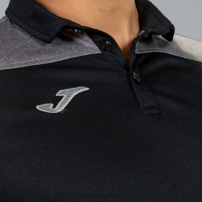 hr Joma polo majica kratkih rukava hobi ii crno siva 6FVN2987 muškarci