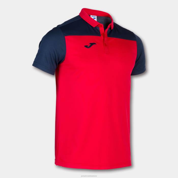 hr Joma polo majica kratkih rukava hobi ii crvena tamnoplava 6FVN4400 muškarci