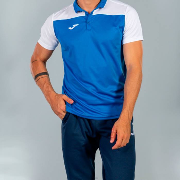 hr Joma polo majica kratkih rukava hobi ii kraljevsko plava bijela 6FVN568 muškarci