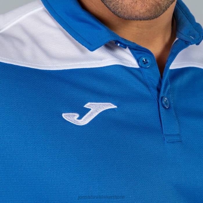 hr Joma polo majica kratkih rukava hobi ii kraljevsko plava bijela 6FVN568 muškarci