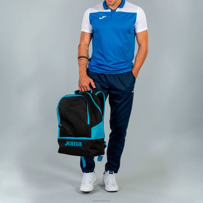 hr Joma polo majica kratkih rukava hobi ii kraljevsko plava bijela 6FVN568 muškarci