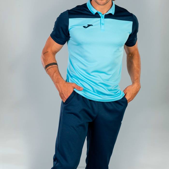 hr Joma polo majica kratkih rukava hobi ii nebesko plava tamnoplava 6FVN1283 muškarci