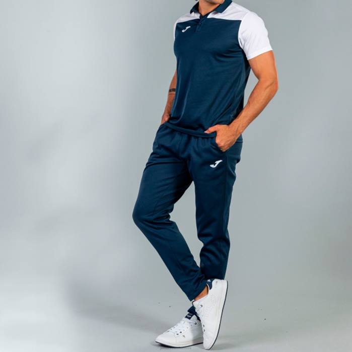 hr Joma polo majica kratkih rukava hobi ii tamnoplava bijela 6FVN519 muškarci