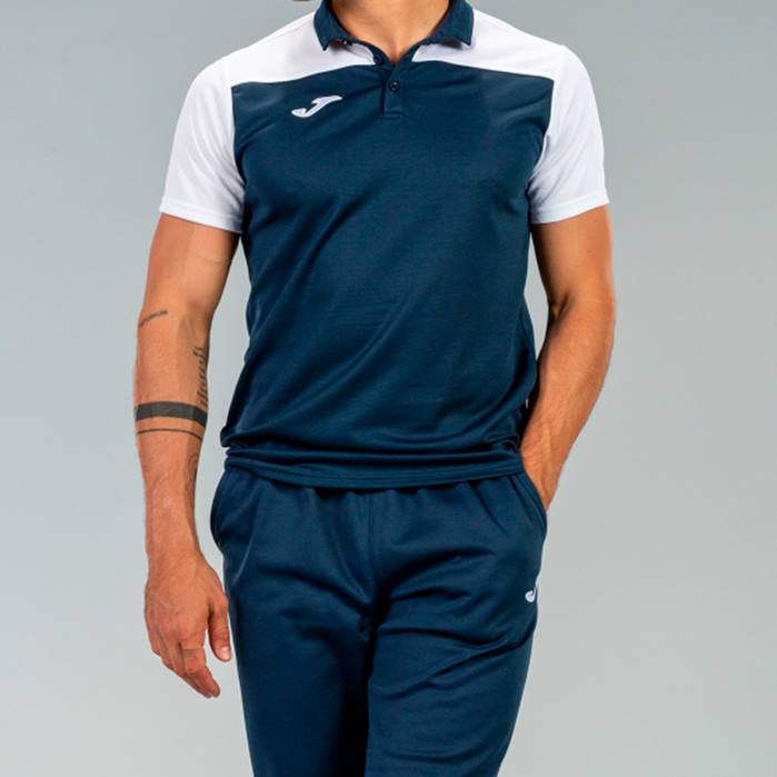 hr Joma polo majica kratkih rukava hobi ii tamnoplava bijela 6FVN519 muškarci