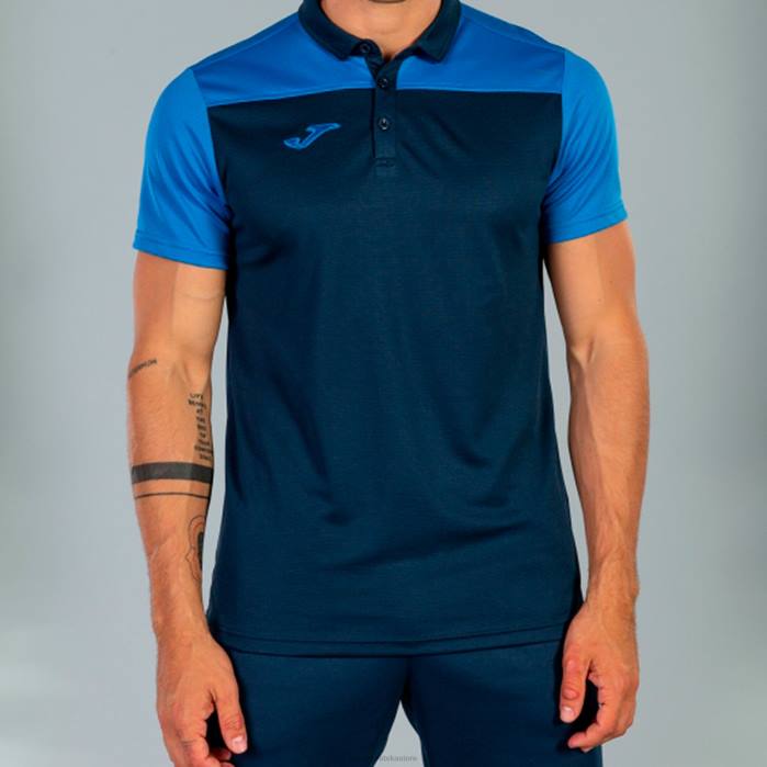 hr Joma polo majica kratkih rukava hobi ii tamnoplava kraljevsko plava 6FVN4449 muškarci