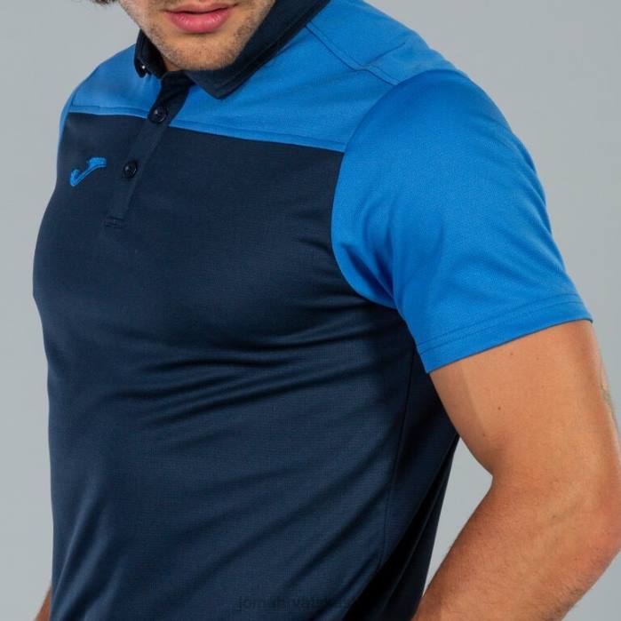 hr Joma polo majica kratkih rukava hobi ii tamnoplava kraljevsko plava 6FVN4449 muškarci