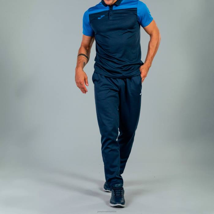 hr Joma polo majica kratkih rukava hobi ii tamnoplava kraljevsko plava 6FVN4449 muškarci