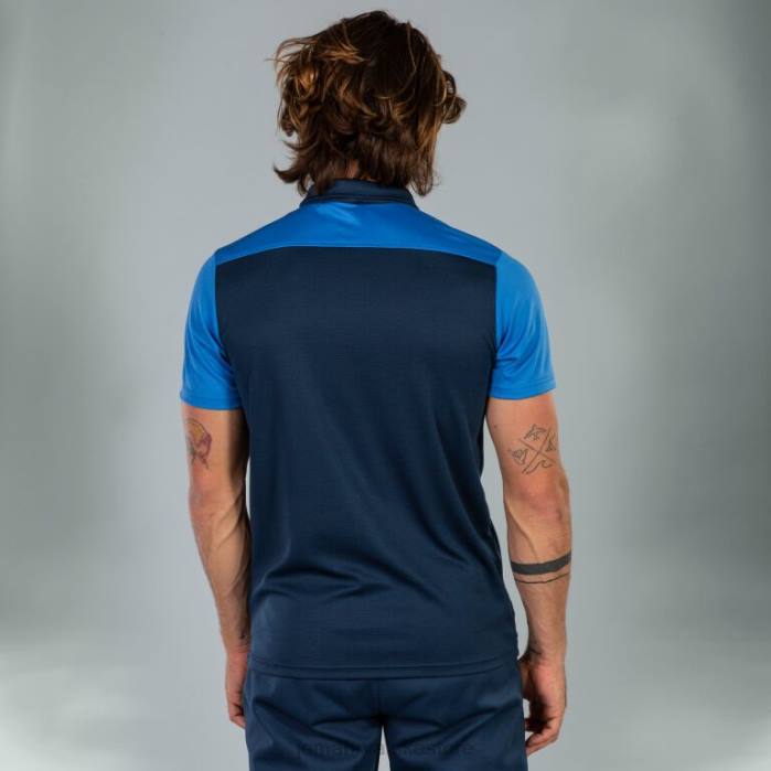 hr Joma polo majica kratkih rukava hobi ii tamnoplava kraljevsko plava 6FVN4449 muškarci