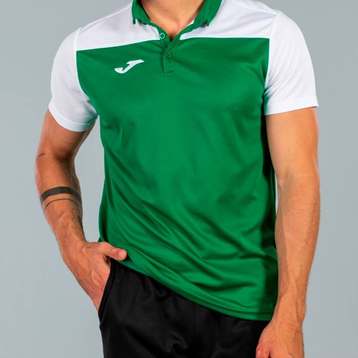hr Joma polo majica kratkih rukava hobi ii zeleno bijela 6FVN4629 muškarci