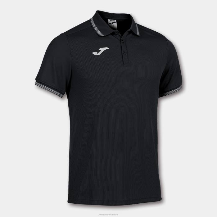 hr Joma polo majica kratkih rukava kampus iii crno 6FVN1302 muškarci