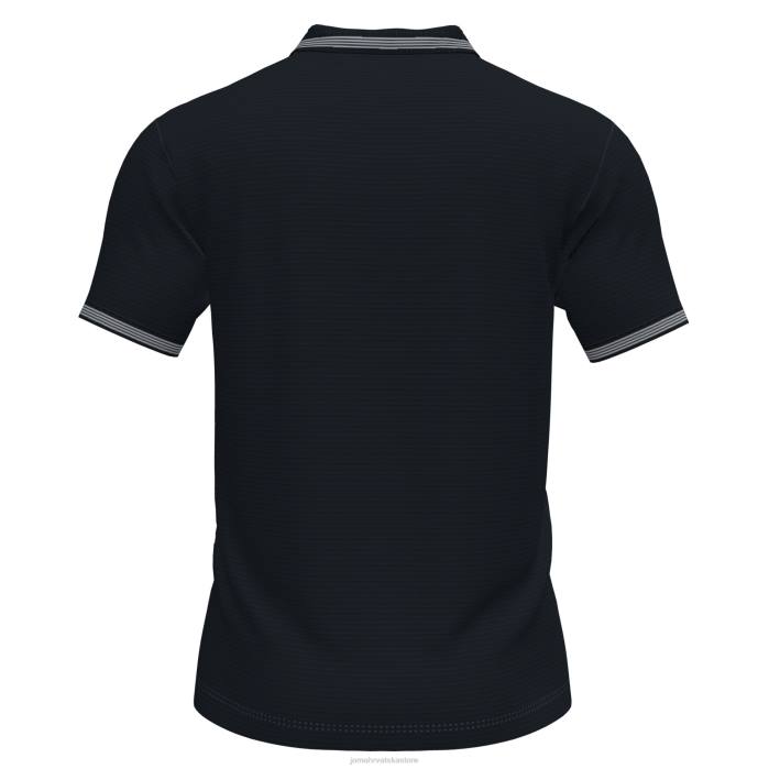 hr Joma polo majica kratkih rukava kampus iii crno 6FVN1302 muškarci