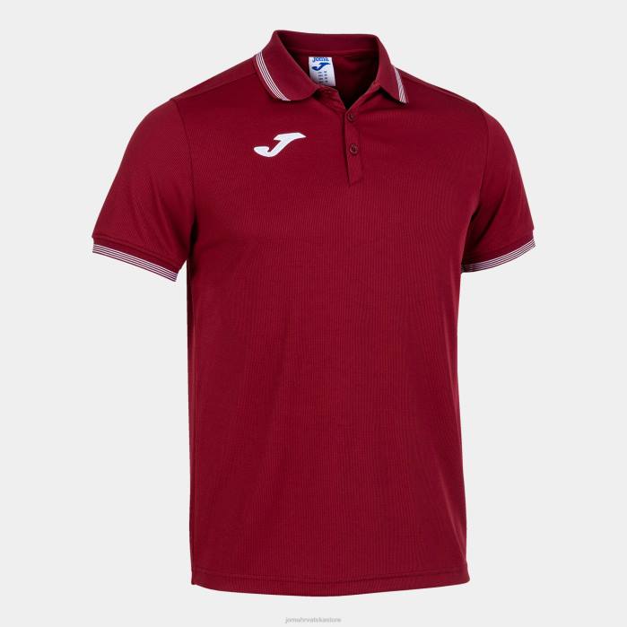 hr Joma polo majica kratkih rukava kampus iii tamnocrvena 6FVN2884 muškarci