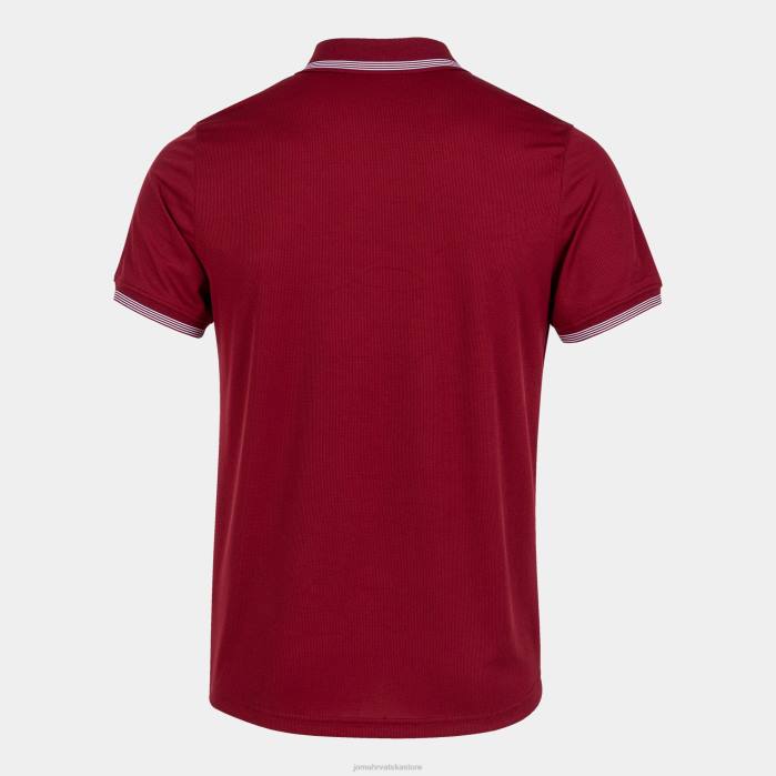 hr Joma polo majica kratkih rukava kampus iii tamnocrvena 6FVN2884 muškarci