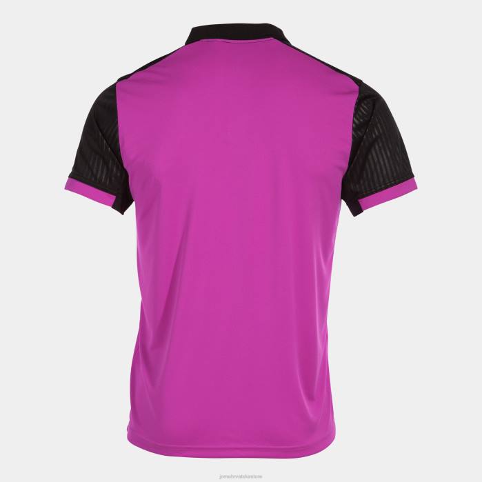 hr Joma polo majica kratkih rukava montreal fluorescentno ružičasto crna 6FVN374 muškarci