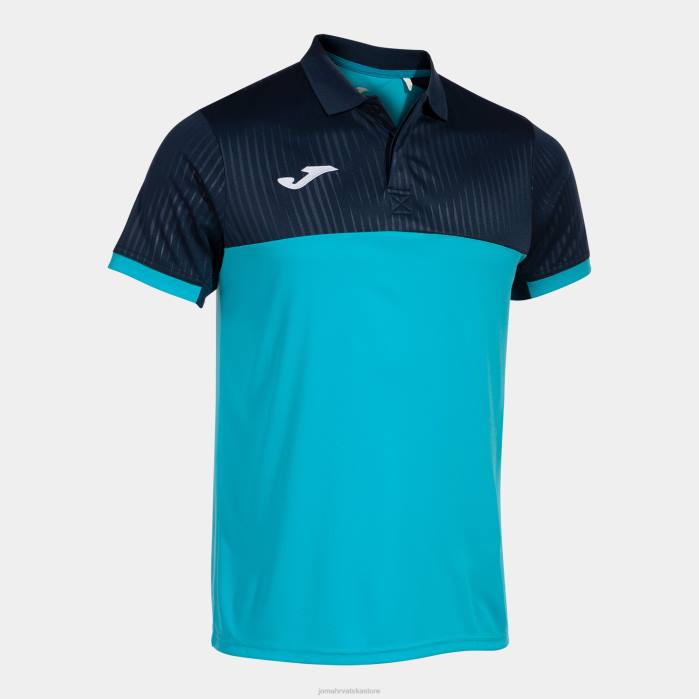 hr Joma polo majica kratkih rukava montreal fluorescentno tirkizno tamnoplava 6FVN2831 muškarci