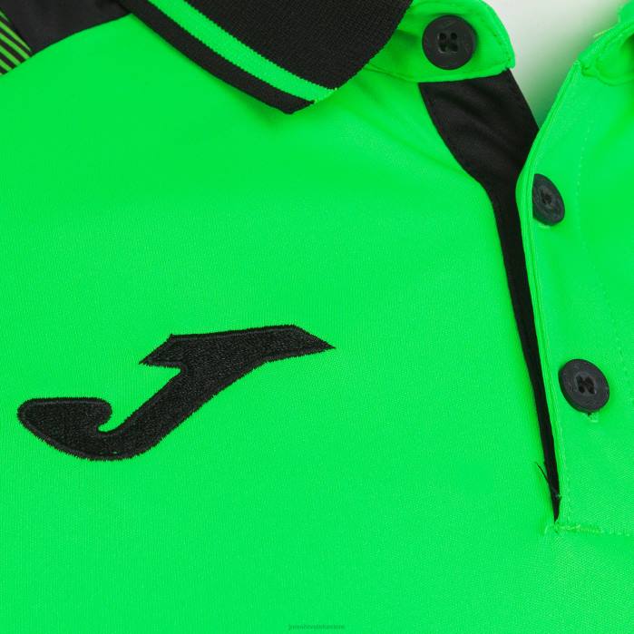 hr Joma polo majica kratkih rukava neophodna ii fluorescentno zelena crna 6FVN4148 muškarci