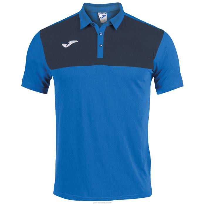 hr Joma polo majica kratkih rukava pobjednik kraljevsko plava tamnoplava 6FVN4154 muškarci