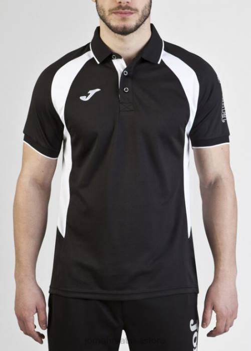 hr Joma polo majica kratkih rukava prvenstvo iii crno bijeli 6FVN4229 muškarci