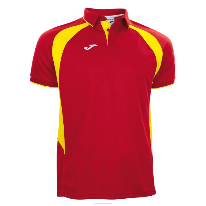 hr Joma polo majica kratkih rukava prvenstvo iii crveno žuto 6FVN573 muškarci