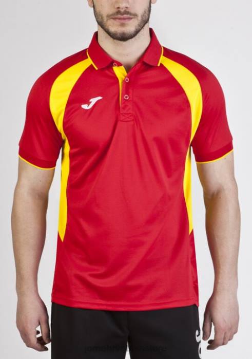 hr Joma polo majica kratkih rukava prvenstvo iii crveno žuto 6FVN573 muškarci