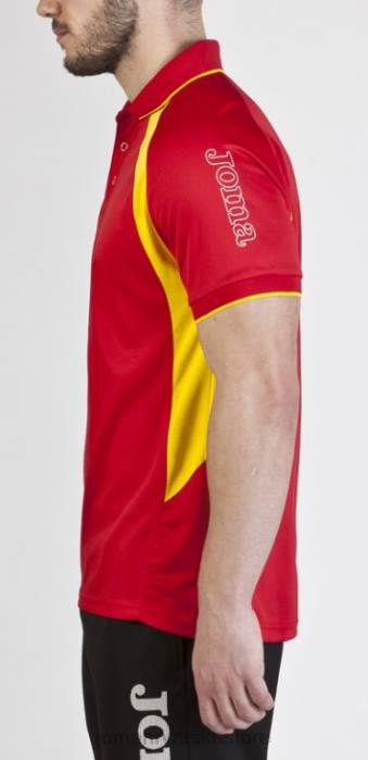 hr Joma polo majica kratkih rukava prvenstvo iii crveno žuto 6FVN573 muškarci