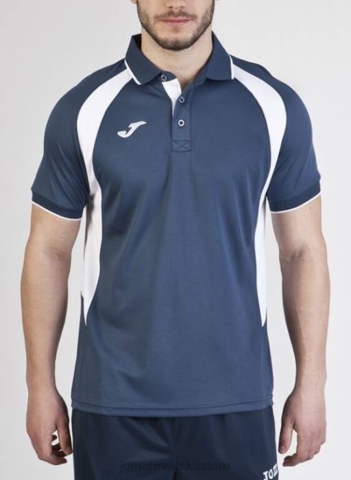 hr Joma polo majica kratkih rukava prvenstvo iii tamnoplava bijela 6FVN4378 muškarci