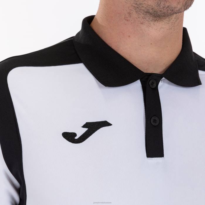 hr Joma polo majica kratkih rukava prvenstvo v bijelo crno 6FVN3384 muškarci