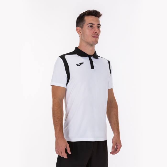 hr Joma polo majica kratkih rukava prvenstvo v bijelo crno 6FVN3384 muškarci