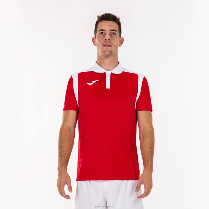 hr Joma polo majica kratkih rukava prvenstvo v crveno bijelo 6FVN526 muškarci