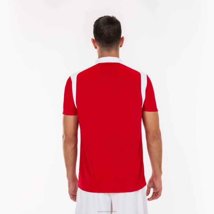 hr Joma polo majica kratkih rukava prvenstvo v crveno bijelo 6FVN526 muškarci