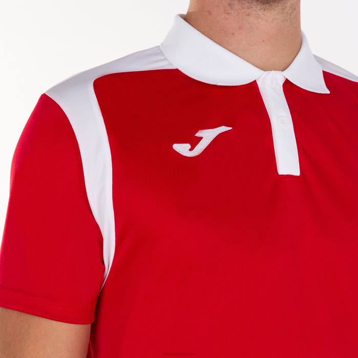 hr Joma polo majica kratkih rukava prvenstvo v crveno bijelo 6FVN526 muškarci