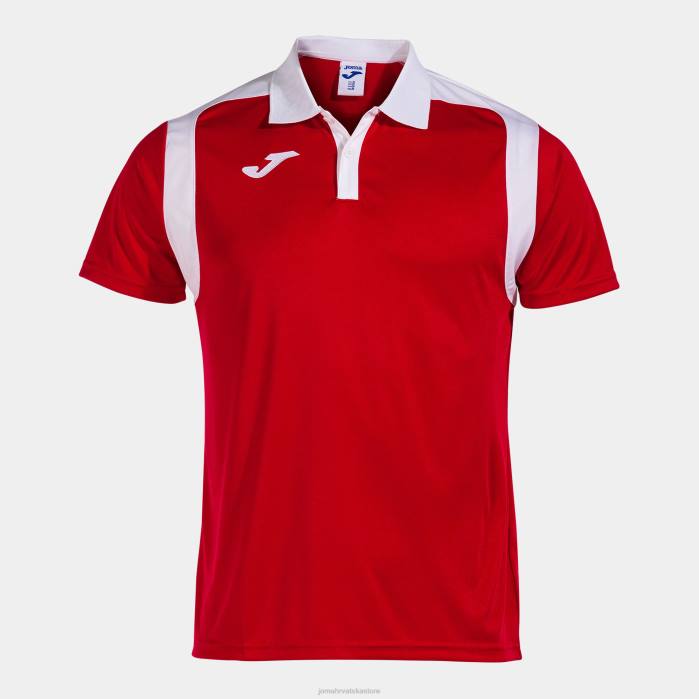 hr Joma polo majica kratkih rukava prvenstvo v crveno bijelo 6FVN526 muškarci