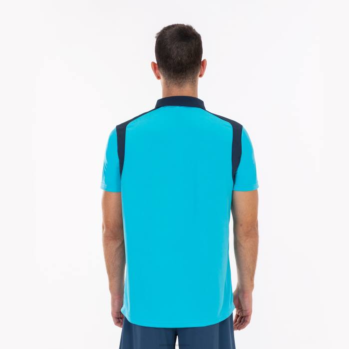 hr Joma polo majica kratkih rukava prvenstvo v fluorescentno tirkizno tamnoplava 6FVN975 muškarci