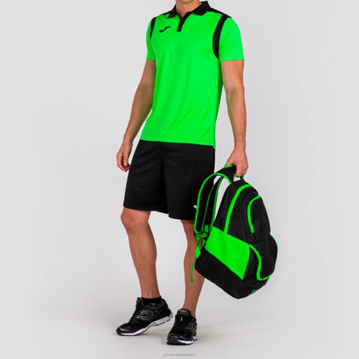 hr Joma polo majica kratkih rukava prvenstvo v fluorescentno zelena crna 6FVN557 muškarci