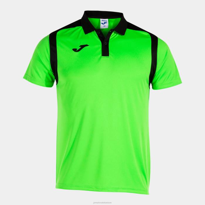 hr Joma polo majica kratkih rukava prvenstvo v fluorescentno zelena crna 6FVN557 muškarci