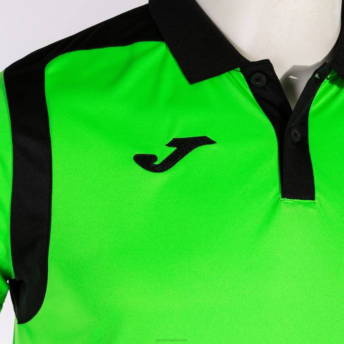 hr Joma polo majica kratkih rukava prvenstvo v fluorescentno zelena crna 6FVN557 muškarci
