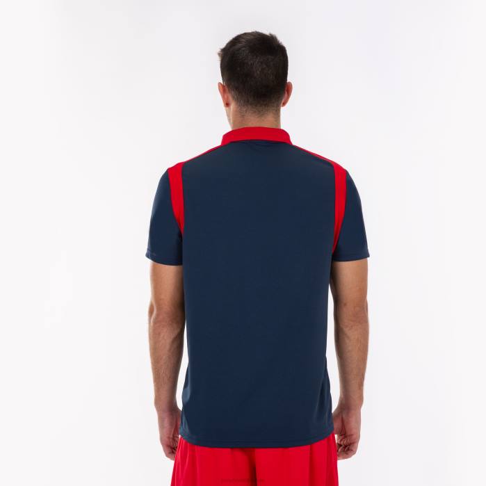 hr Joma polo majica kratkih rukava prvenstvo v tamnoplava crvena 6FVN300 muškarci